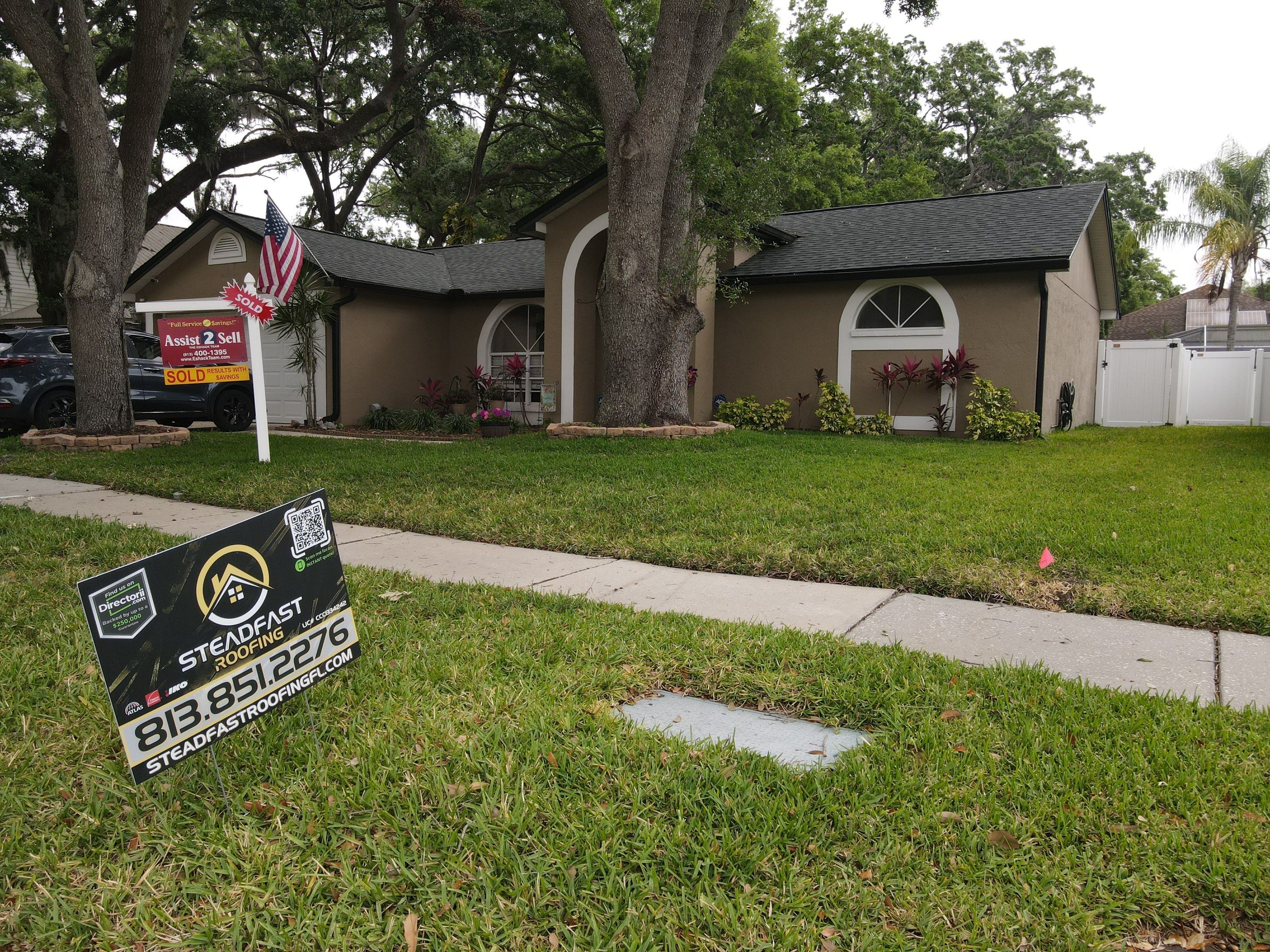 Roof replacement in Valrico FL, by Steadfast Roofing
