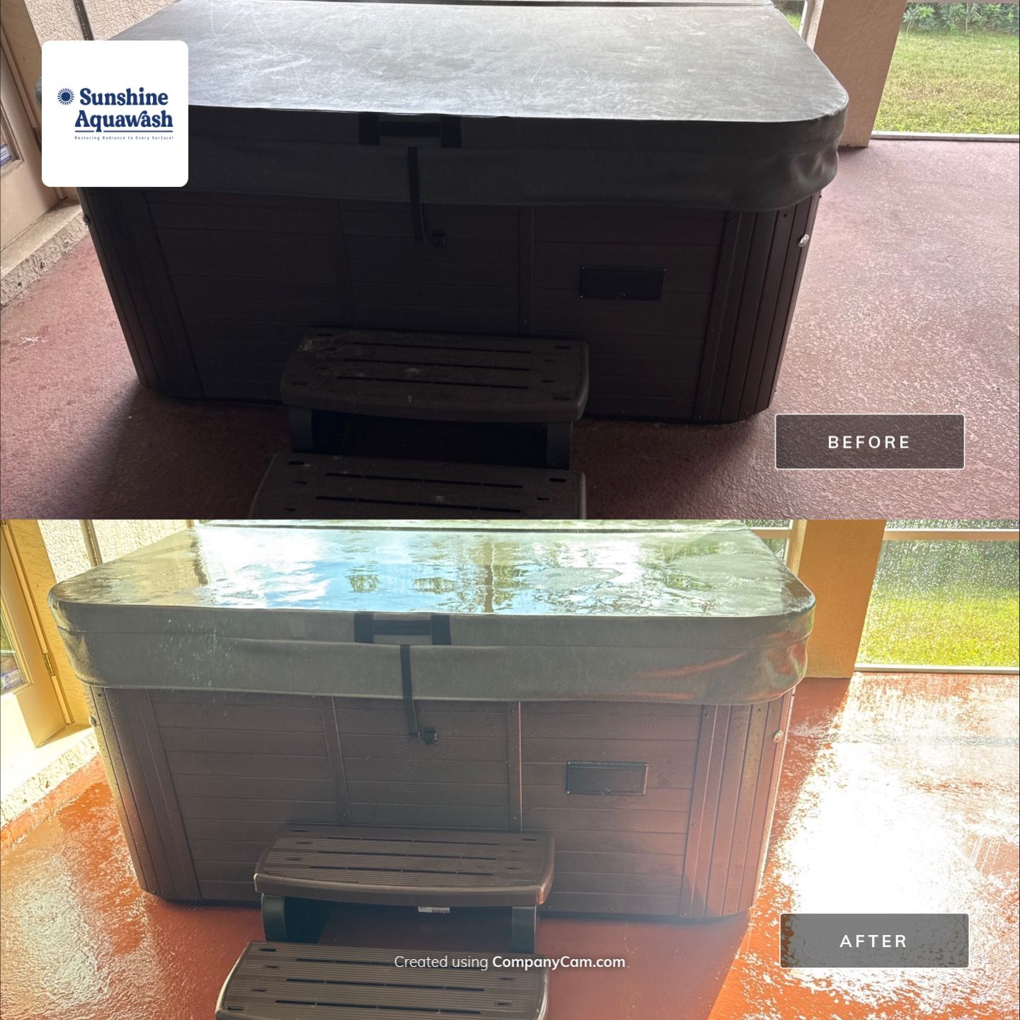 Driveway and Lanai Cleaning In Ellenton, FL by Sunshine AquaWash