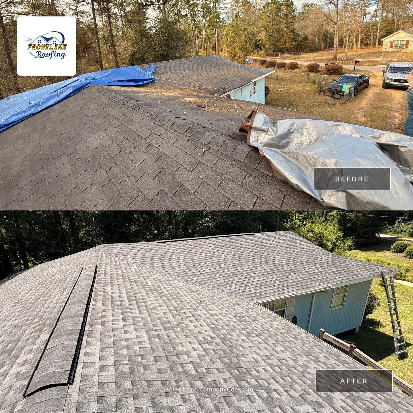 Full Architectural Shingle Roof Replacement Following Storm Damage in Wiggins by Frontline Roofing