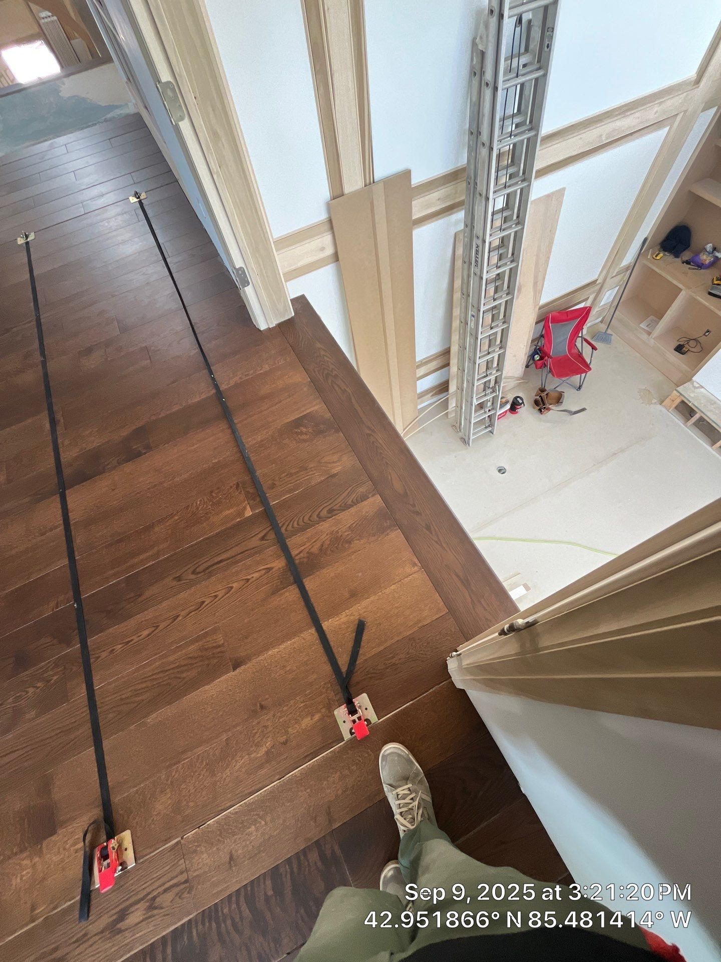 Stunning Ada Brownstone - Custom Staircase, Pattern Floor by RTBaldwin Hardwood Floors