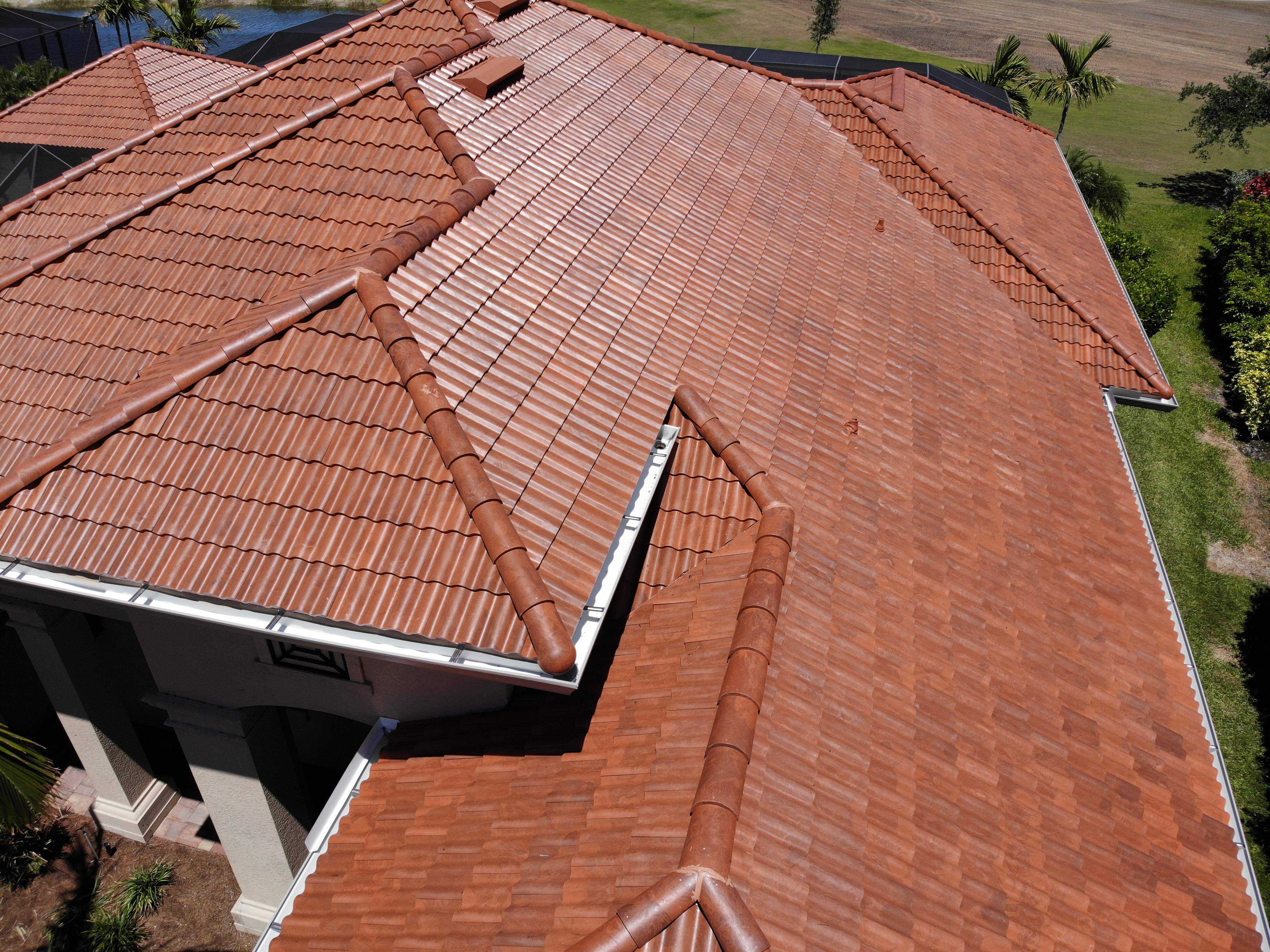 Residential Roofing Installation using Composite Spanish Tile by International Roofing