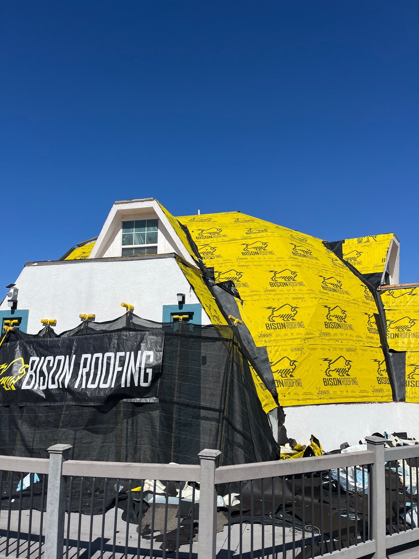 Project in Converse by Bison Roofing  