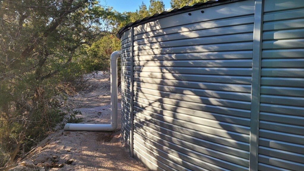 Out of site, out of mind!  40K gallons by Hill Country Rain Water