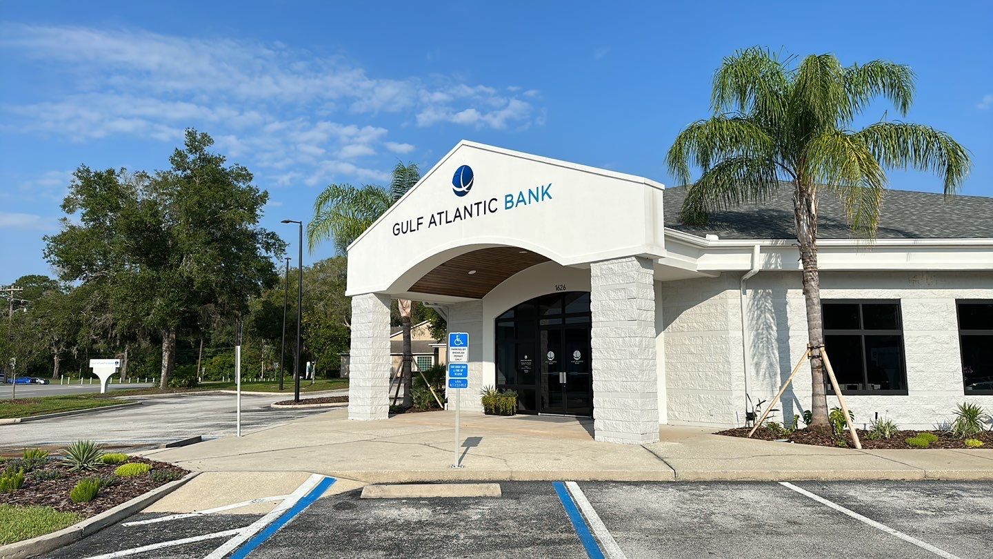 Acrylic lettering for Gulf Atlantic Bank by SignCrafters
