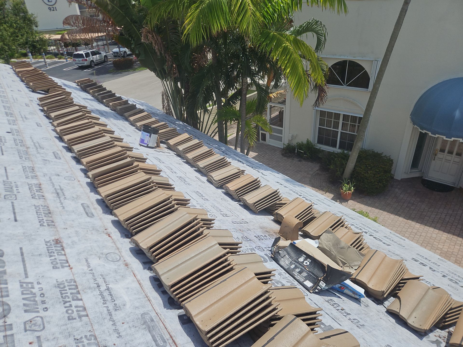Residential Roofing Installation using Eagle Roofing Tile by BLUES BROTHERS ROOFING