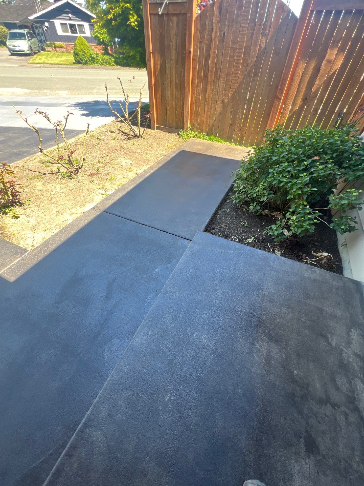 Colored Concrete Driveway Repair with Sealer| Everett    by Jireh Asphalt & Concrete Inc 