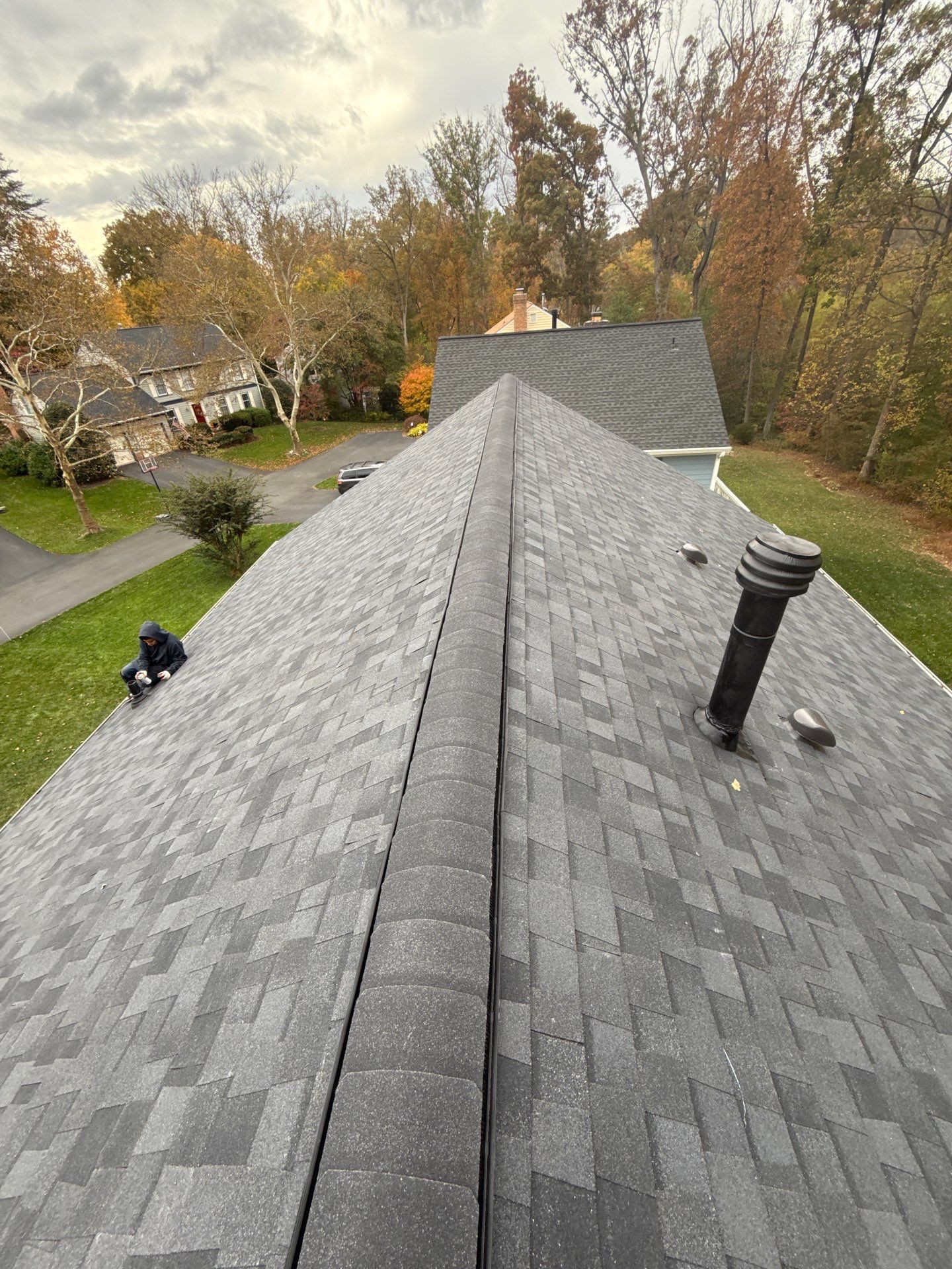 Alexandria :Residential Roof Replacement with CertainTeed Landmark Pro in Max Def Moire Black  by RM Banning, Inc.