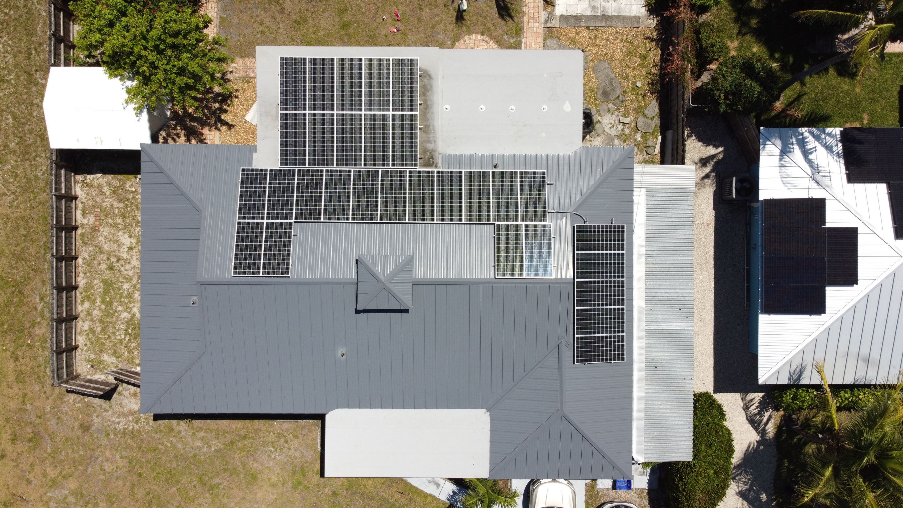 Residential Roofing Installation using 1" Nail strip metal roof by BLUES BROTHERS CONSTRUCTION CORP