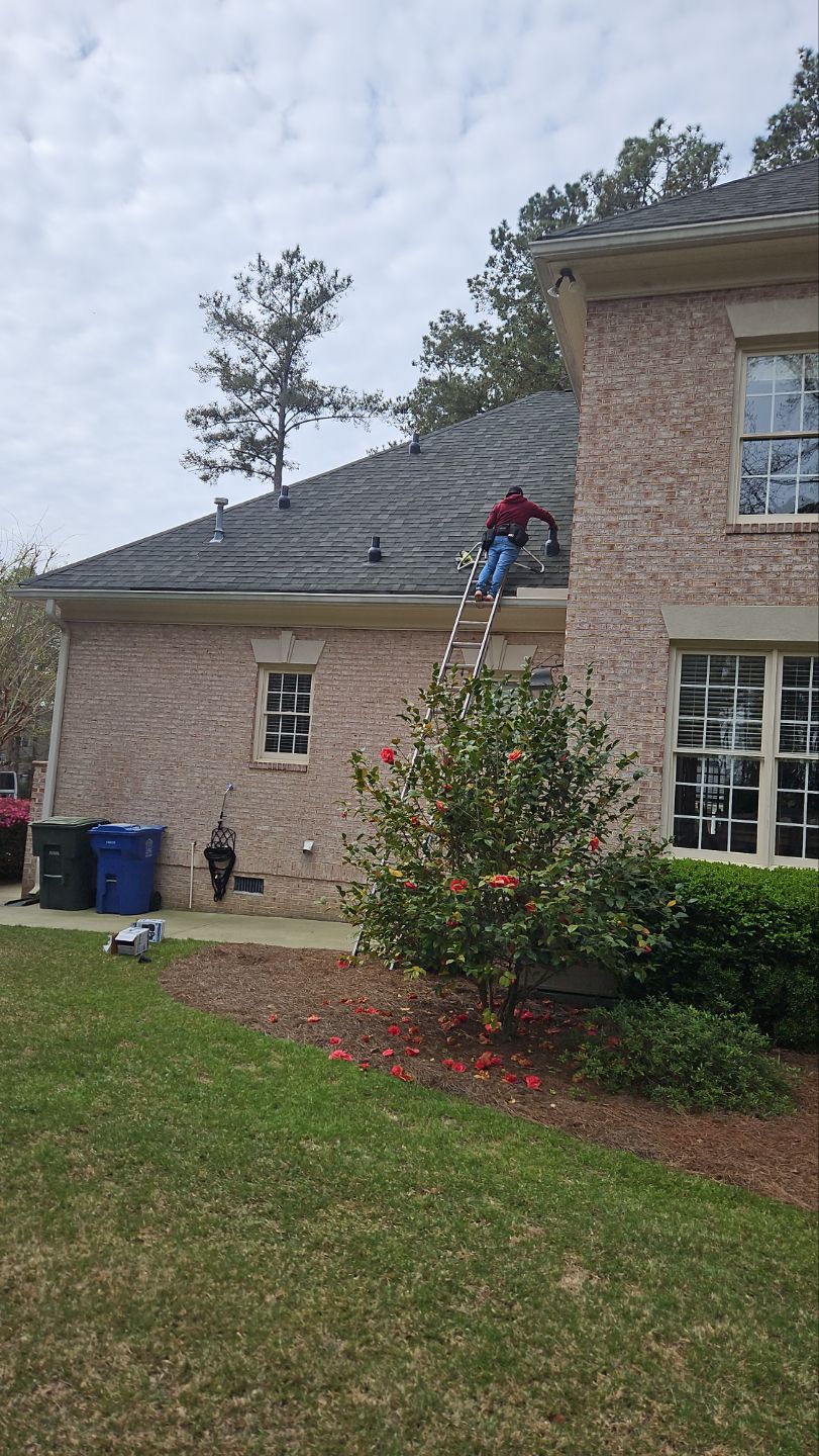 Roof Repair with PermaBoots, Gutter Installation, Cleaning, using 6" Seamless Gutters and Leaf Filter Guards by Indigo State Roofing