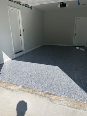 Garage Floor Coating using Comet