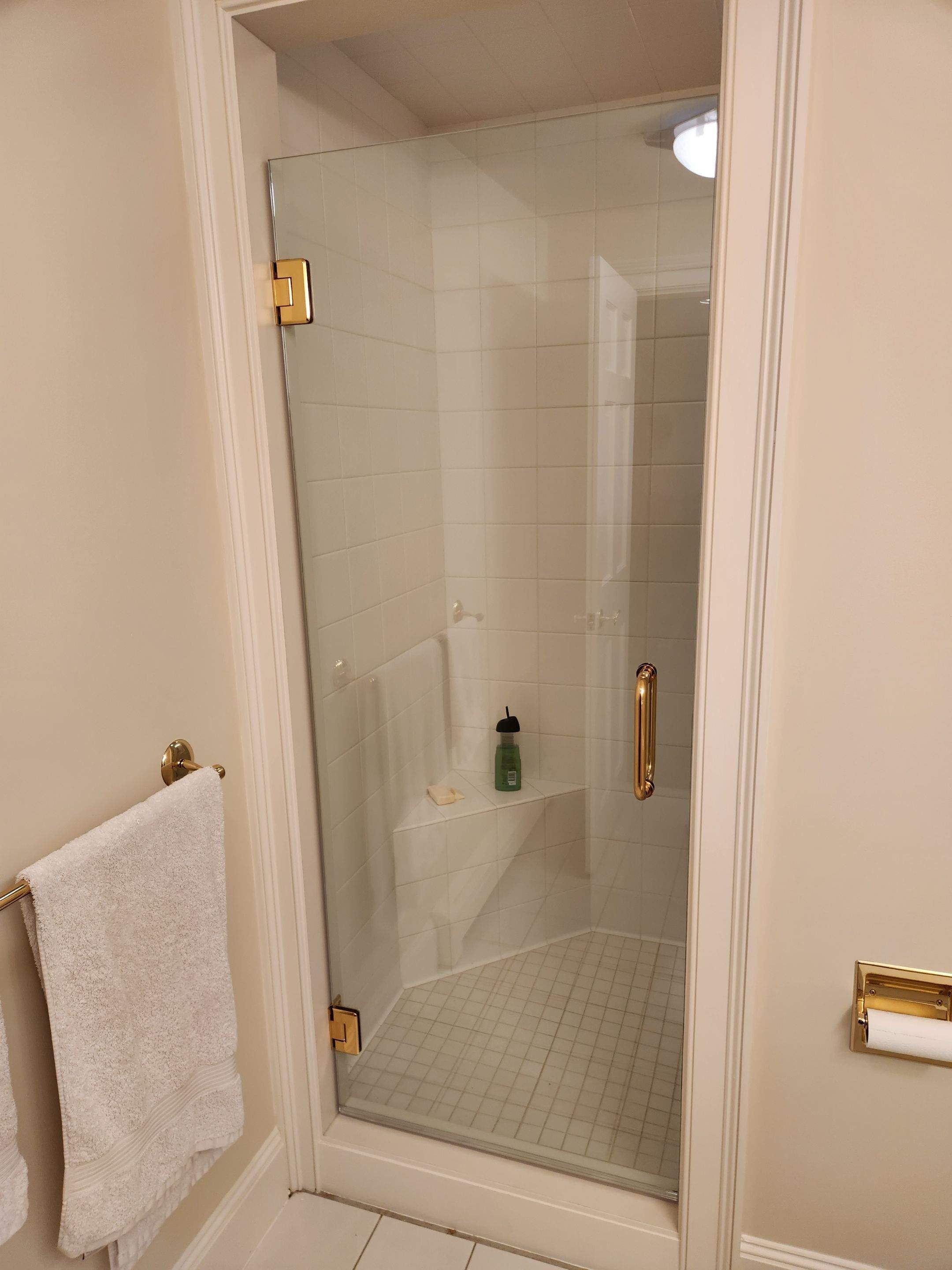 Multiple Frameless Shower Doors by Cheshire Glass Company