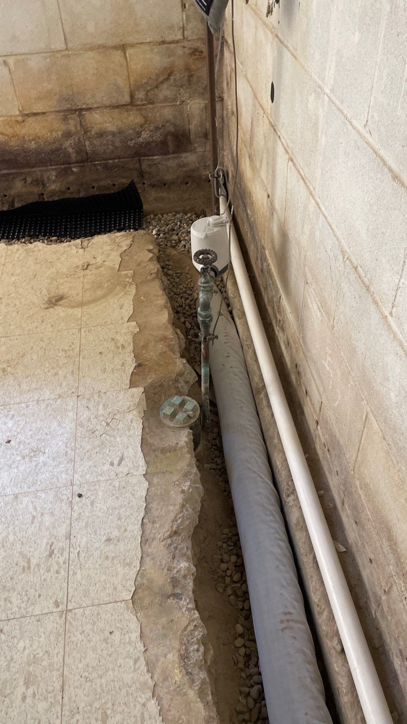 Interior Drain Tile Installation in Columbia Heights, MN by Waterproofing Northeast