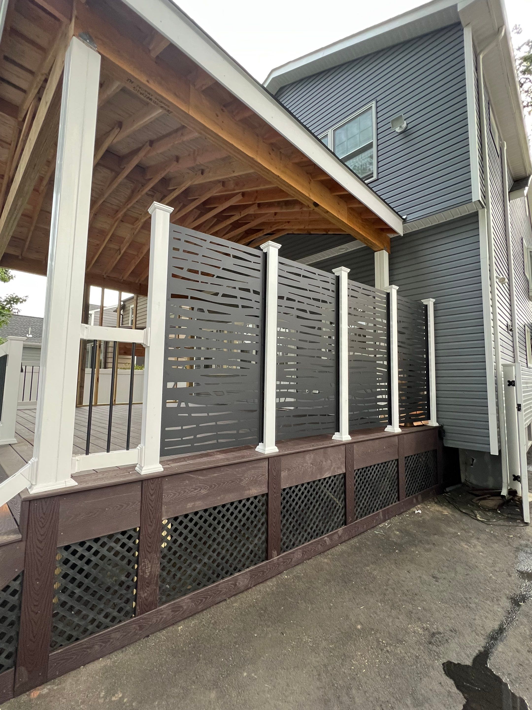 New Deck With Porch by deck guardian