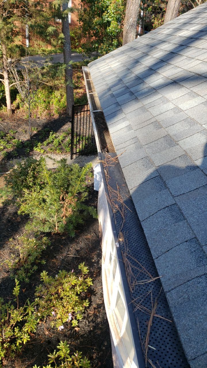 Gutter Cleaning using water by Power Wash Masters LLC