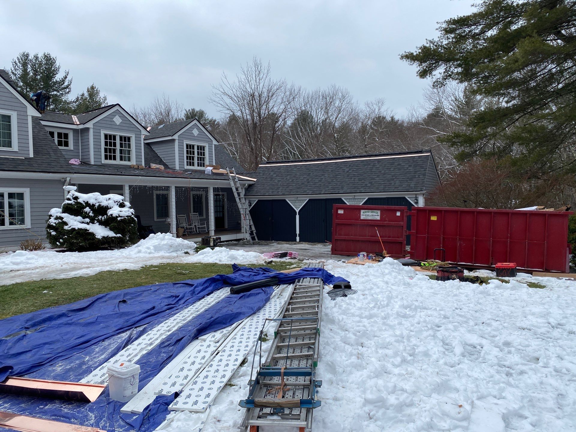 Carlisle Roofing Installation using Owens Corning Shingles and Copper by Mighty Dog Roofing of Greater Middlesex County