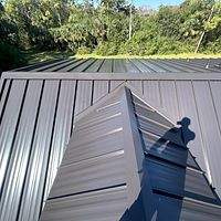 24ga 1.5" Mechanical Seam Dark Bronze  by Total Roofing System The Metal Roof Experts