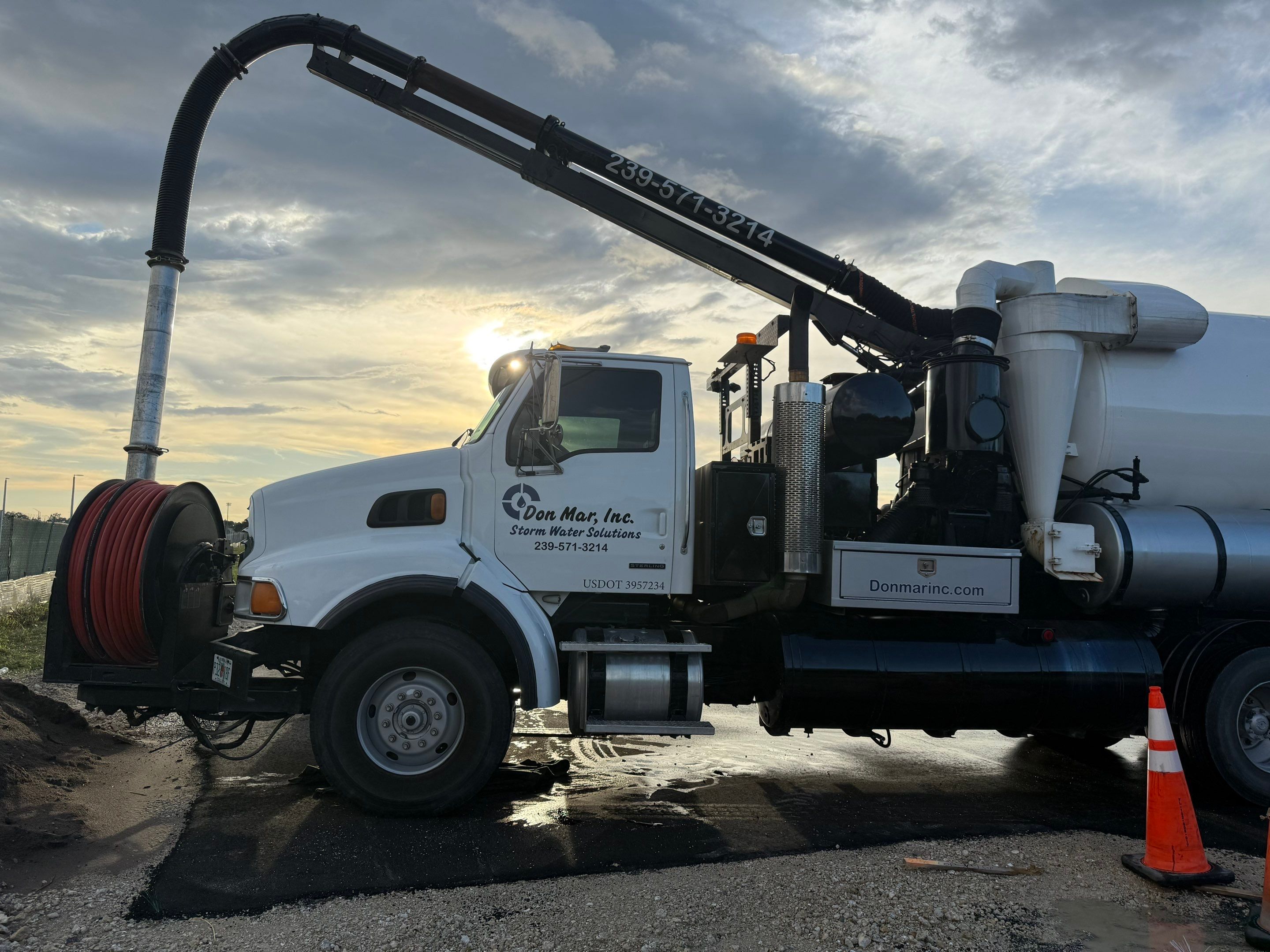 Cleaning Clogged Construction Site Catch Basins by APS Power & Water