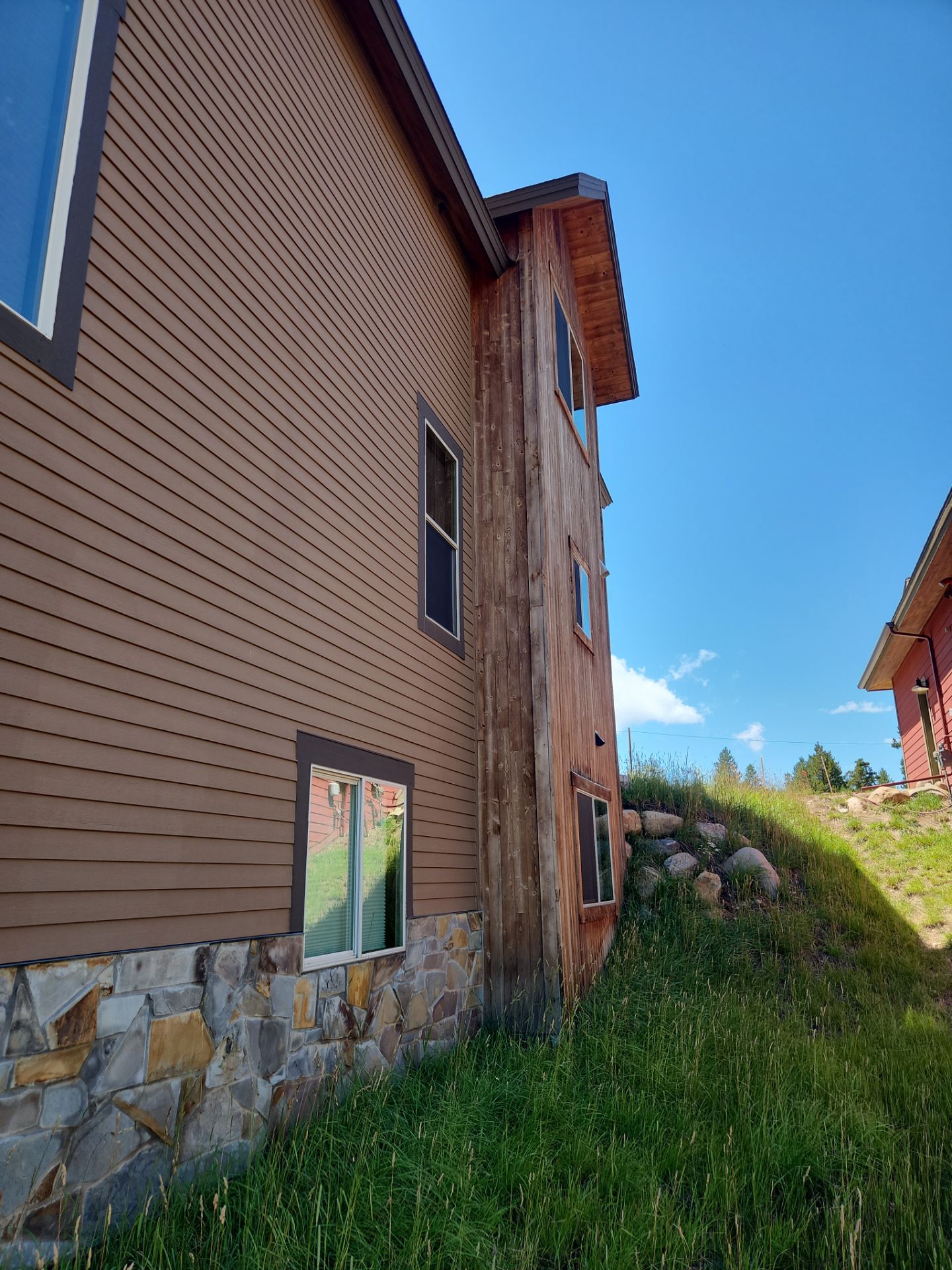 Exterior Painting Using Stain by Wheatley Creek Services