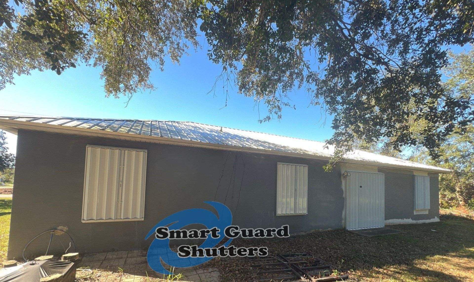 Hurricane Protection in White by Smart Guard Shutters