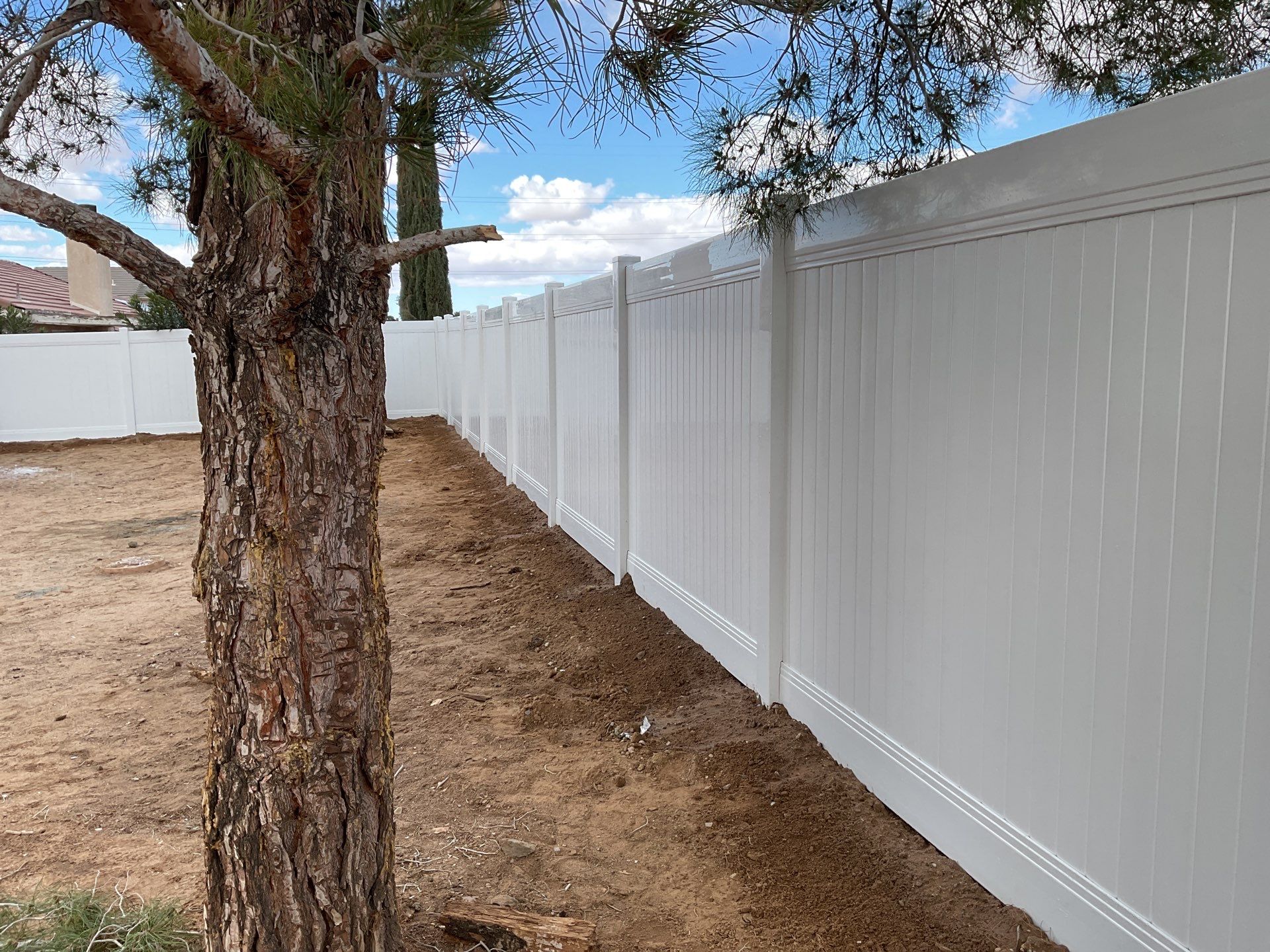 Fence Installation using Vinyl by Fence Guys Inc. 