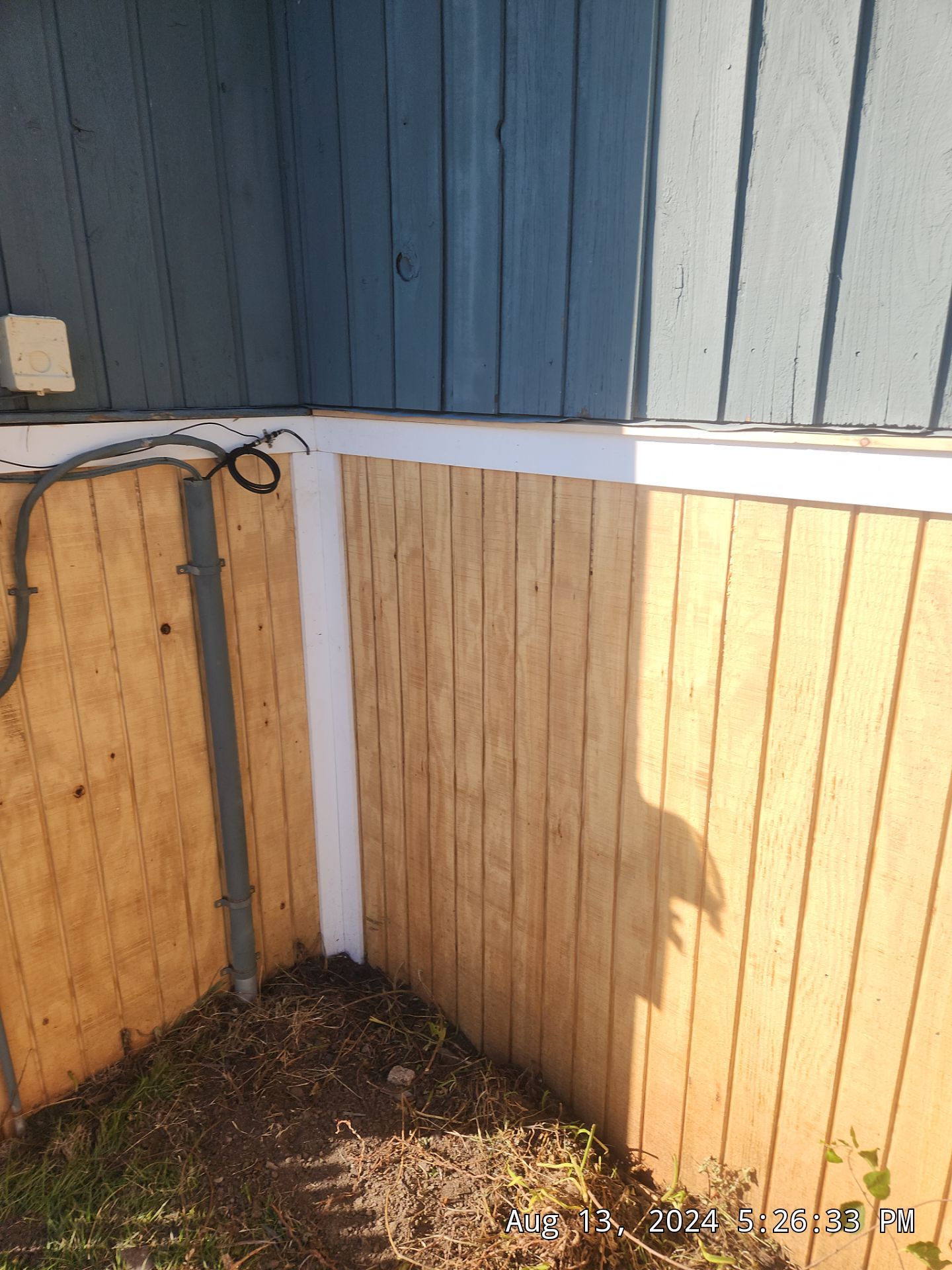 Siding Repair using New wood siding using T1-11 by A Plus Exterior