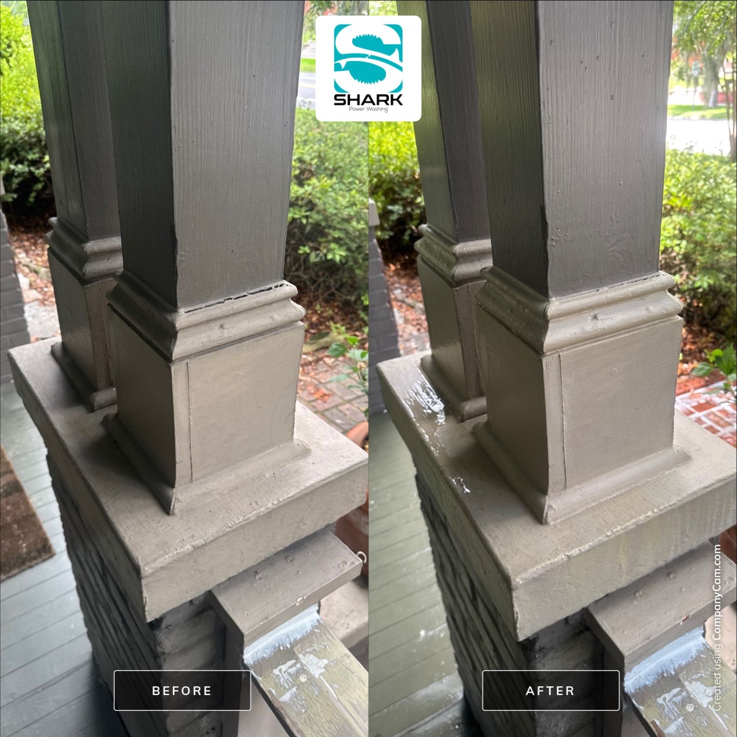House washing in Wilmington by Shark Power Washing