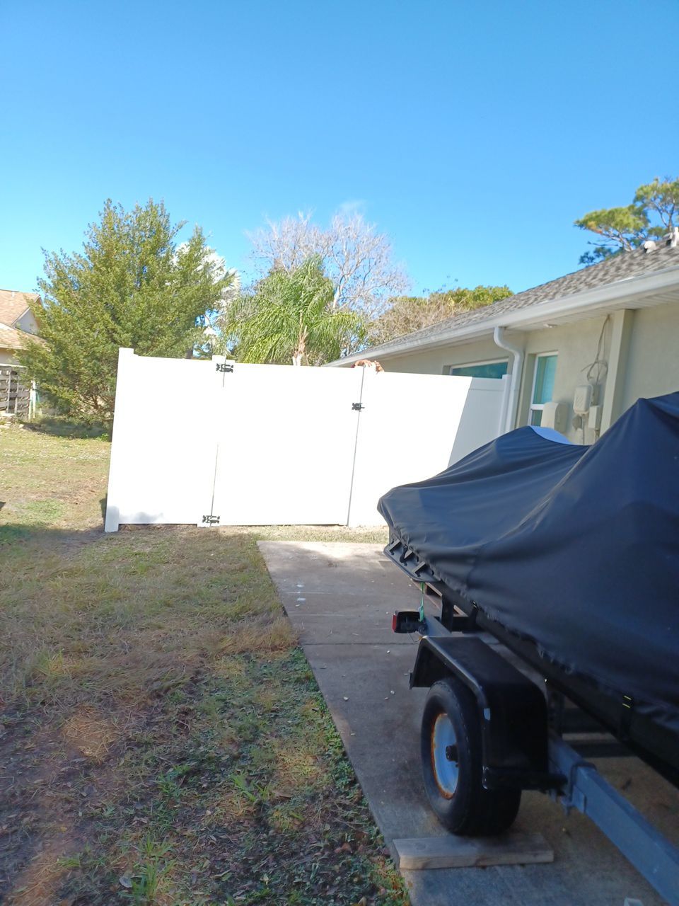 Venice, FL 6 ft. Tall White Vinyl Privacy Fence  by Asap fence and gates, LLC