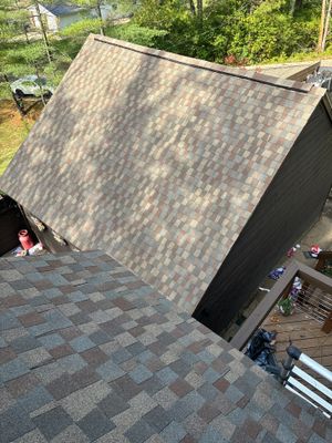 Residential Roofing Installation using GAF Timberline HDZ Golden Harvest