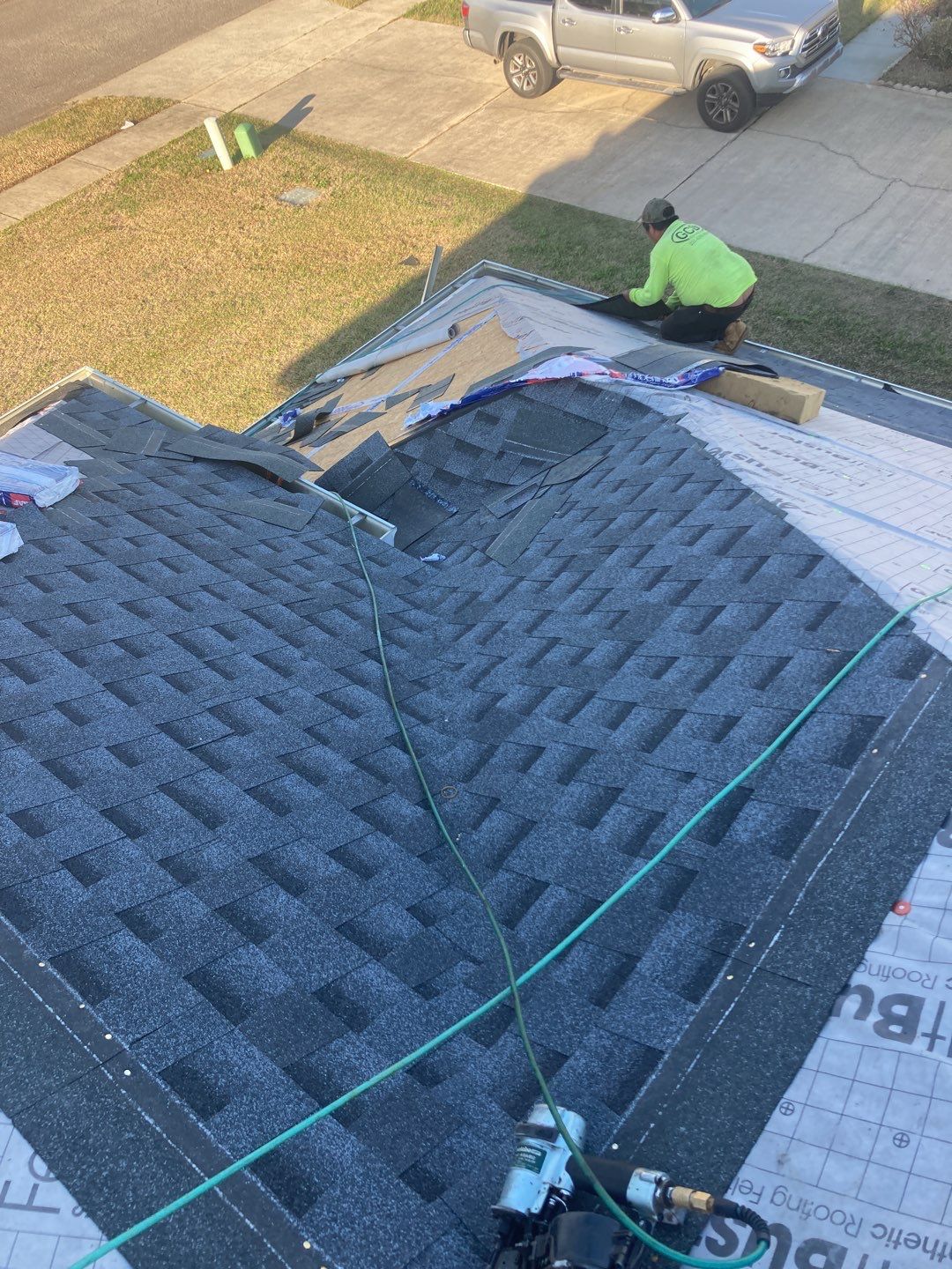 Residential Roofing Installation using Roof Replacement by American Roofing & Construction LLC