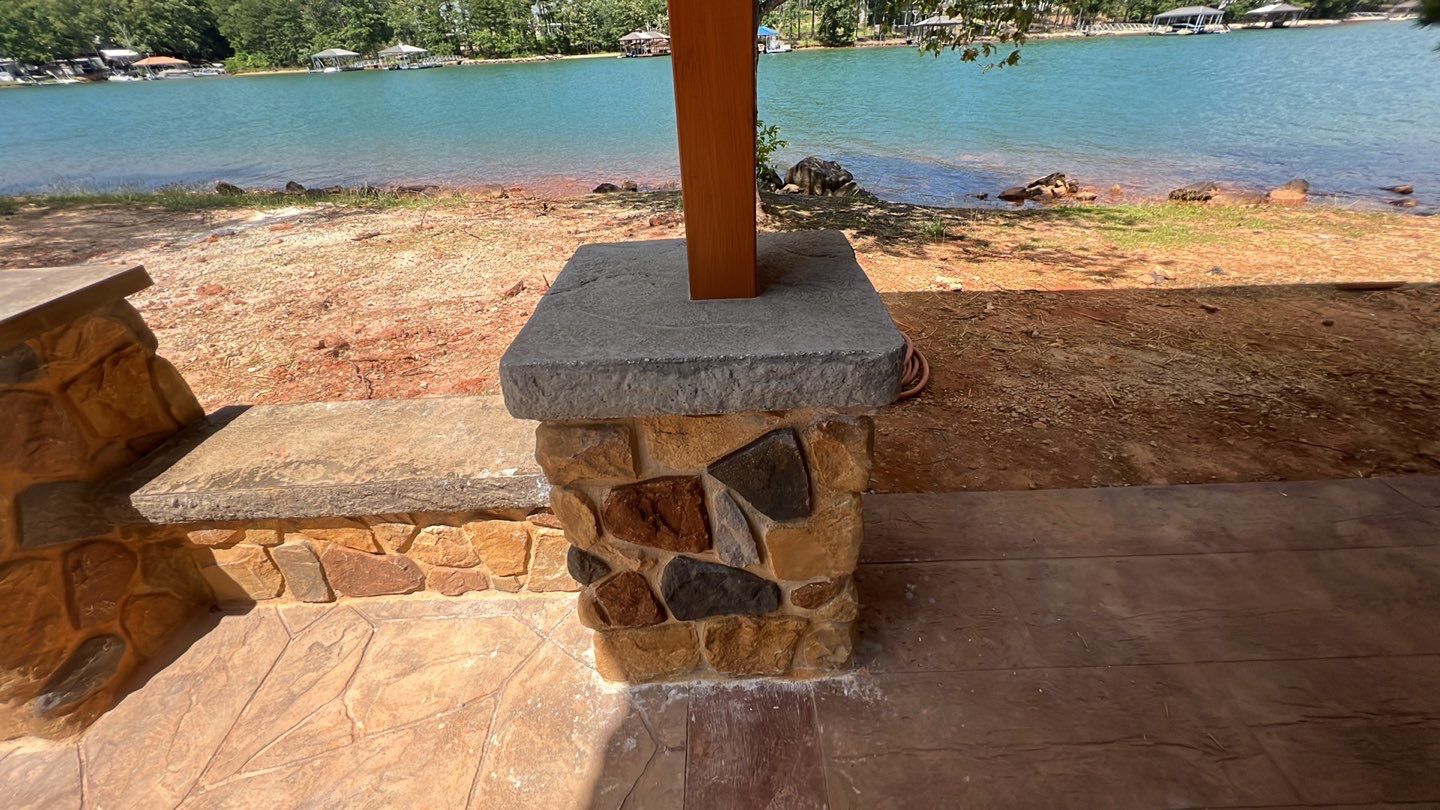 Stamped Concrete Pavilion Slab by Xtreme Concrete Services