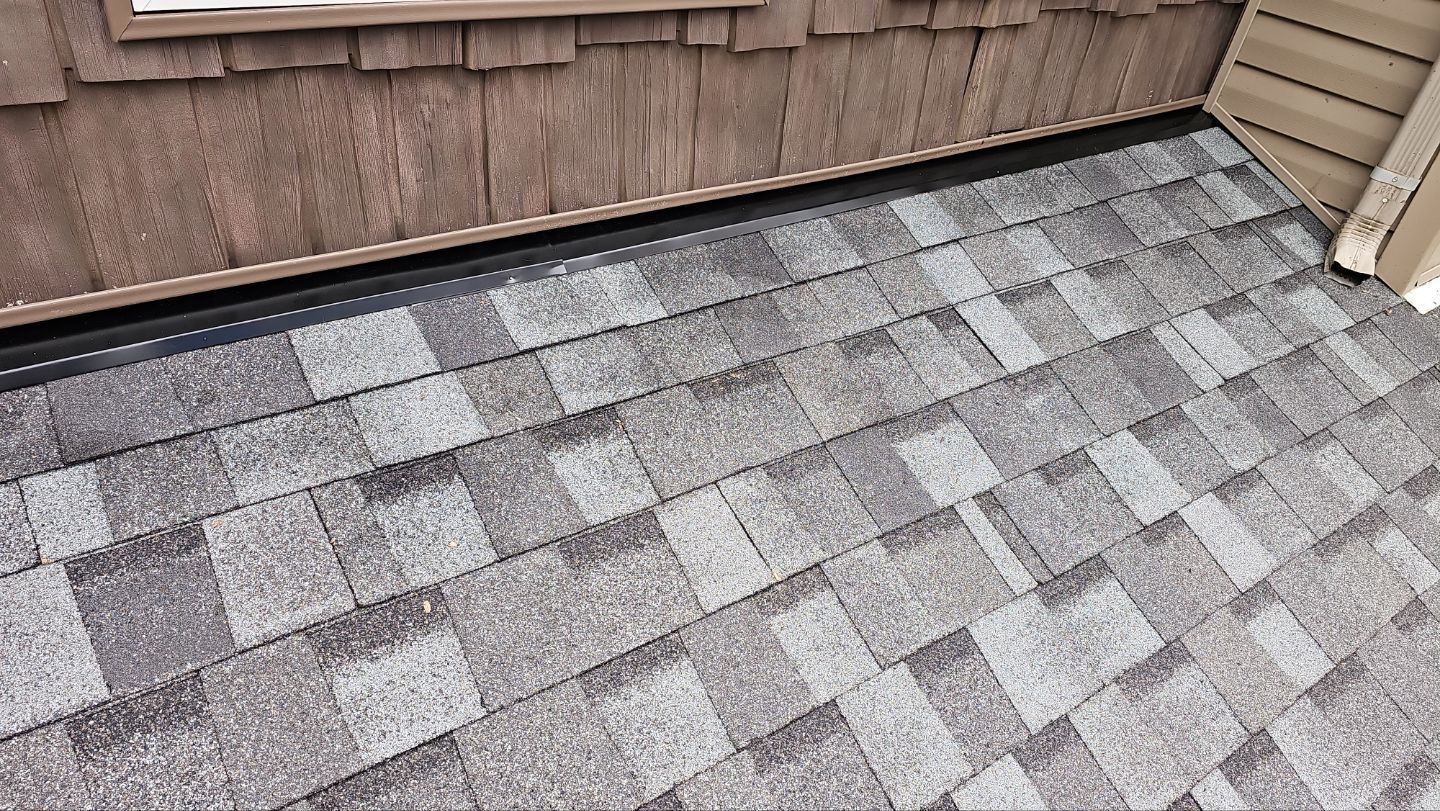 Atlas Pinnacle, Color, Coastal Granite, Drip Edge, Color, Black by Eagle Eye Roofing