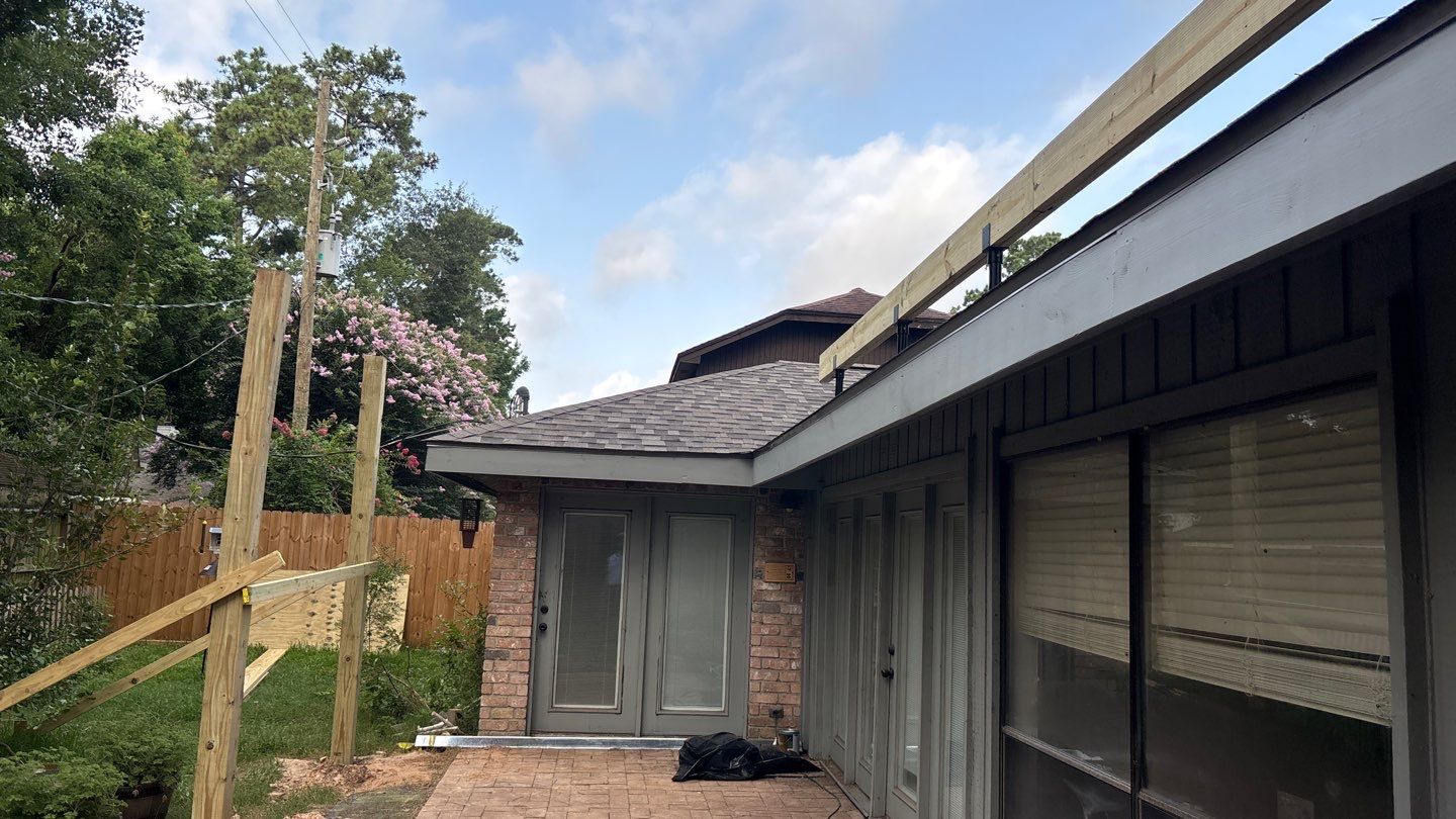 Patio and OC Roof replacement by Houston Roofing & Construction