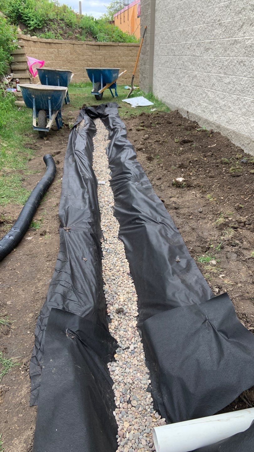 French Drain Installation – Fridley Dollar Tree by Waterproofing Northeast