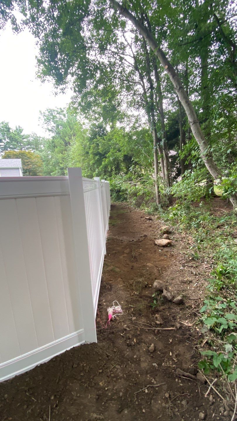 Fence Installation using Vinyl Fence 6ft Privacy by A Plus Exterior
