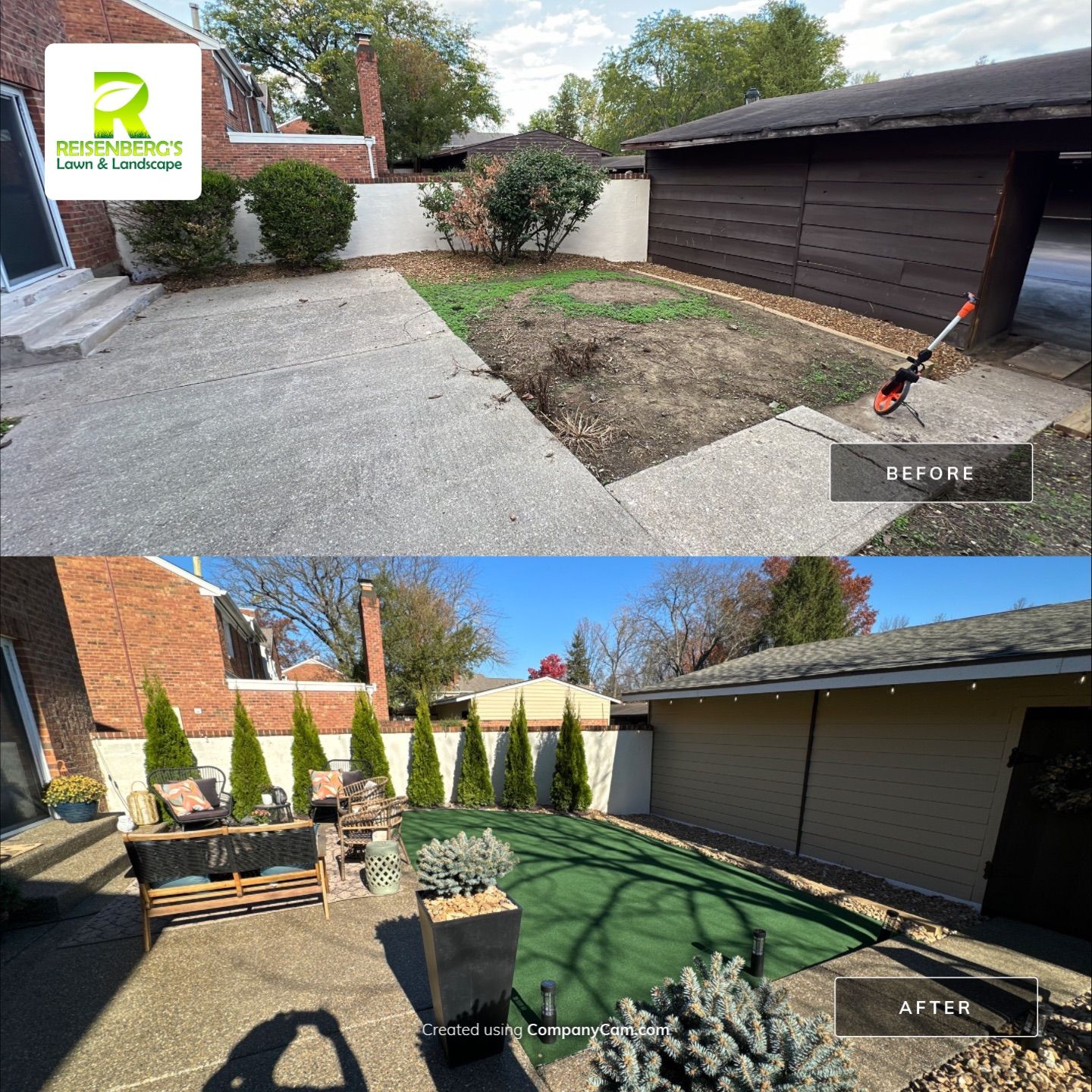 Courtyard Overhaul by Reisenberg’s Lawn & Landscape, LLC