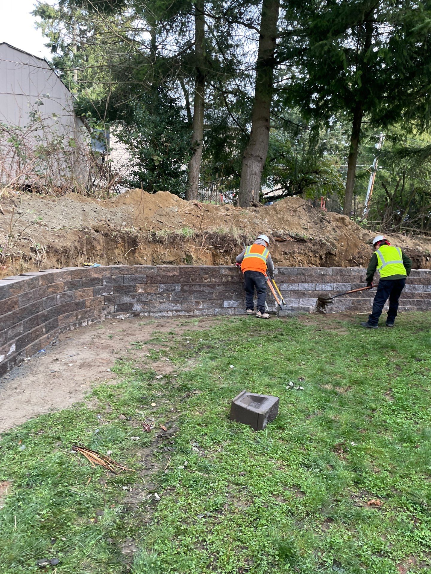 Retaining Wall and Backyard Renovation | Everett  by Jireh Asphalt & Concrete Inc 
