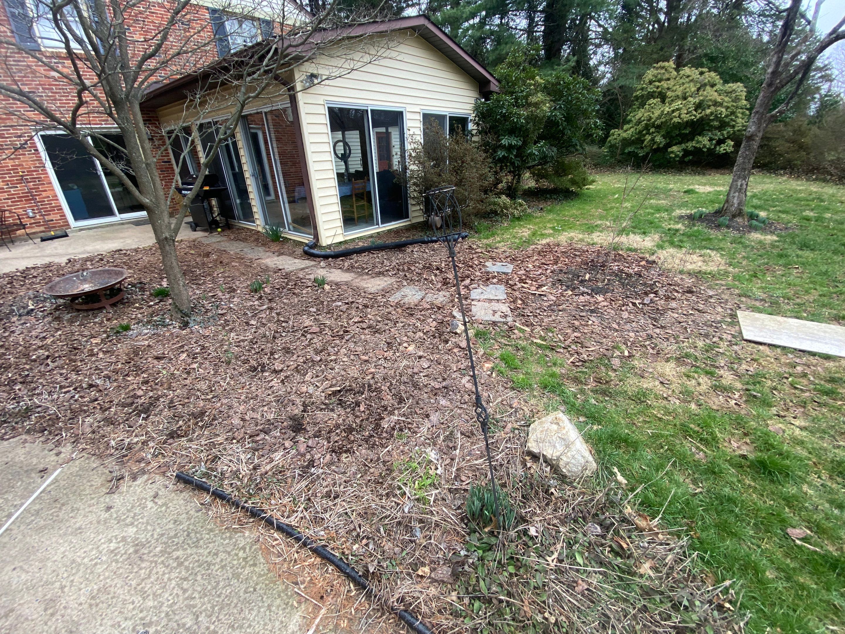 Landscape cleanup & drainage by The Smet Companies, LLC