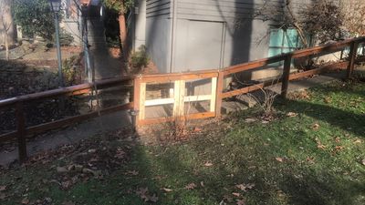Fence Repair using Pressure Treated Lumber