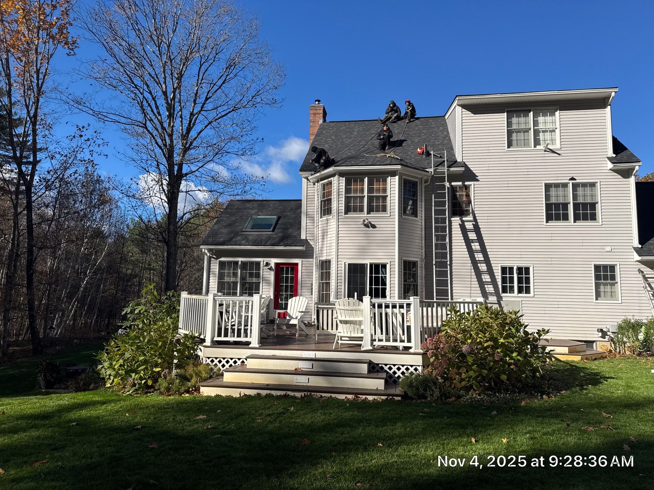 Roof Replacement in Brentwood, NH | Onyx Black Owens Corning Duration Shingles by Compass exteriors