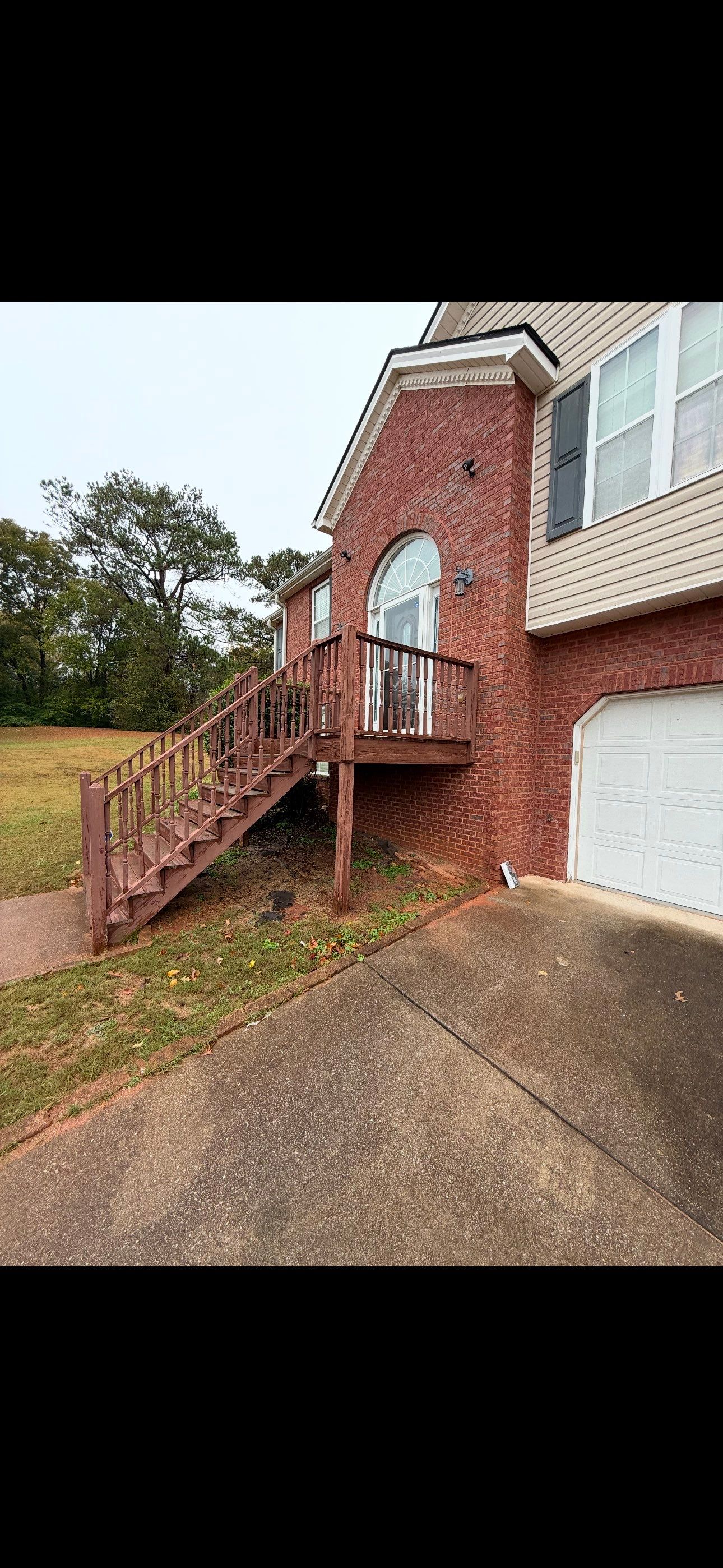 Modern Front Entry Deck and Staircase Renovation in Douglasville by Swift Home Renovations
