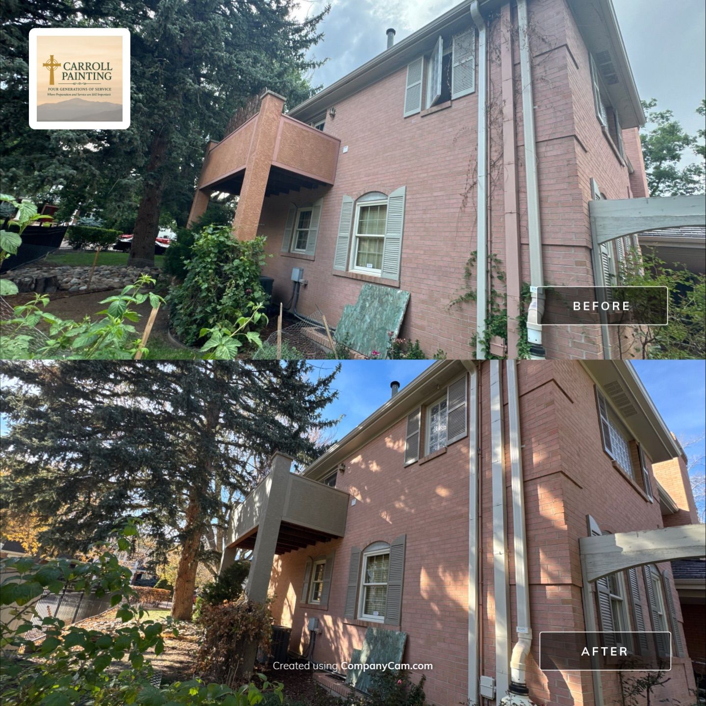 Shutter Restoration and Trim Paint in The Broadmoor by Carroll Painting LLC