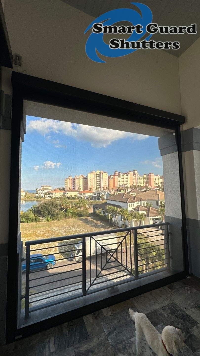 UltraShield Hurricane Screen in Black/Bronze by Smart Guard Shutters