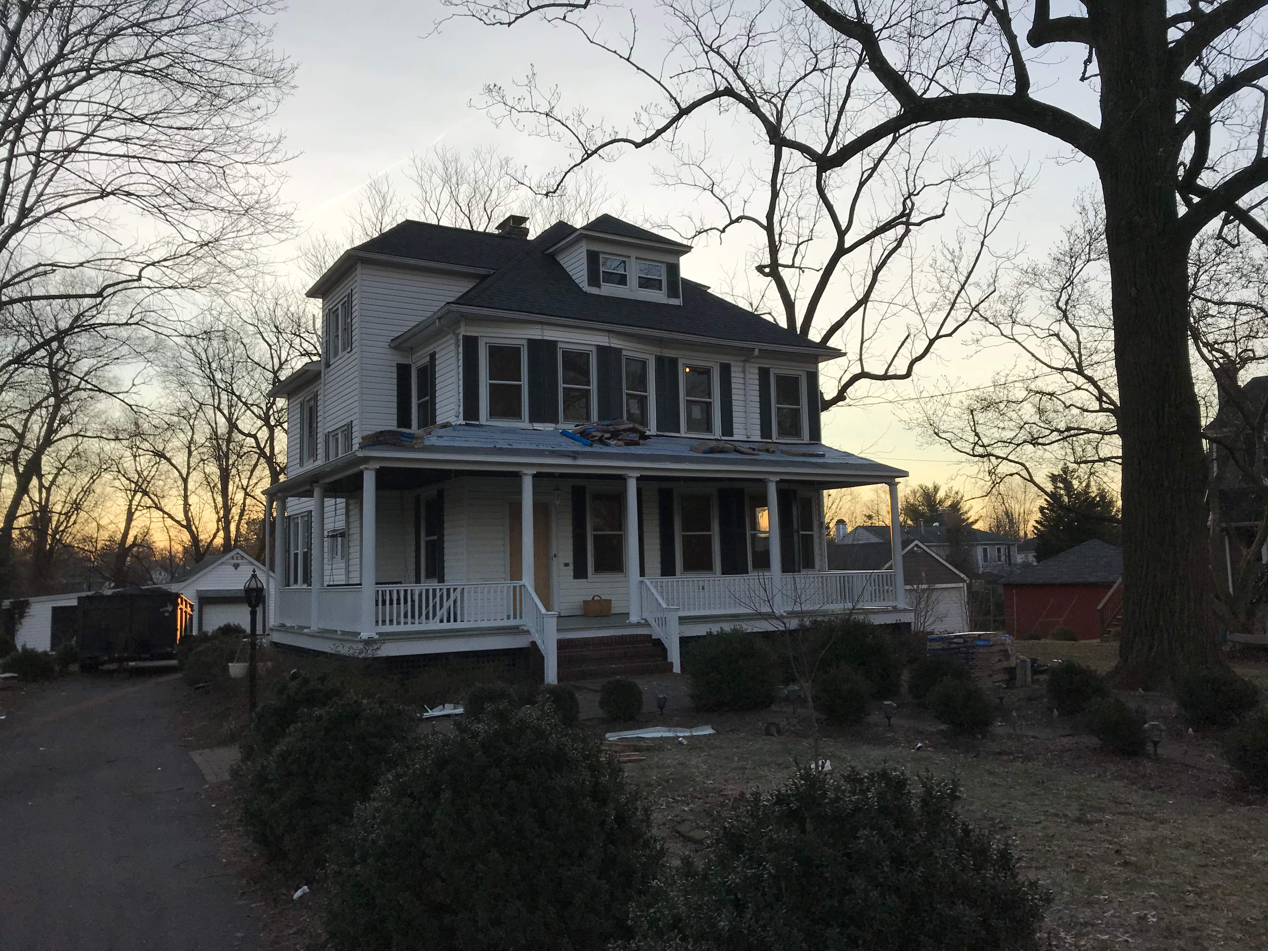 Residential Roofing Installation using Max Def Pewterwood by Alpha Design Services