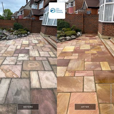 Driveway and Rockery clean using honda 21 ltr/min