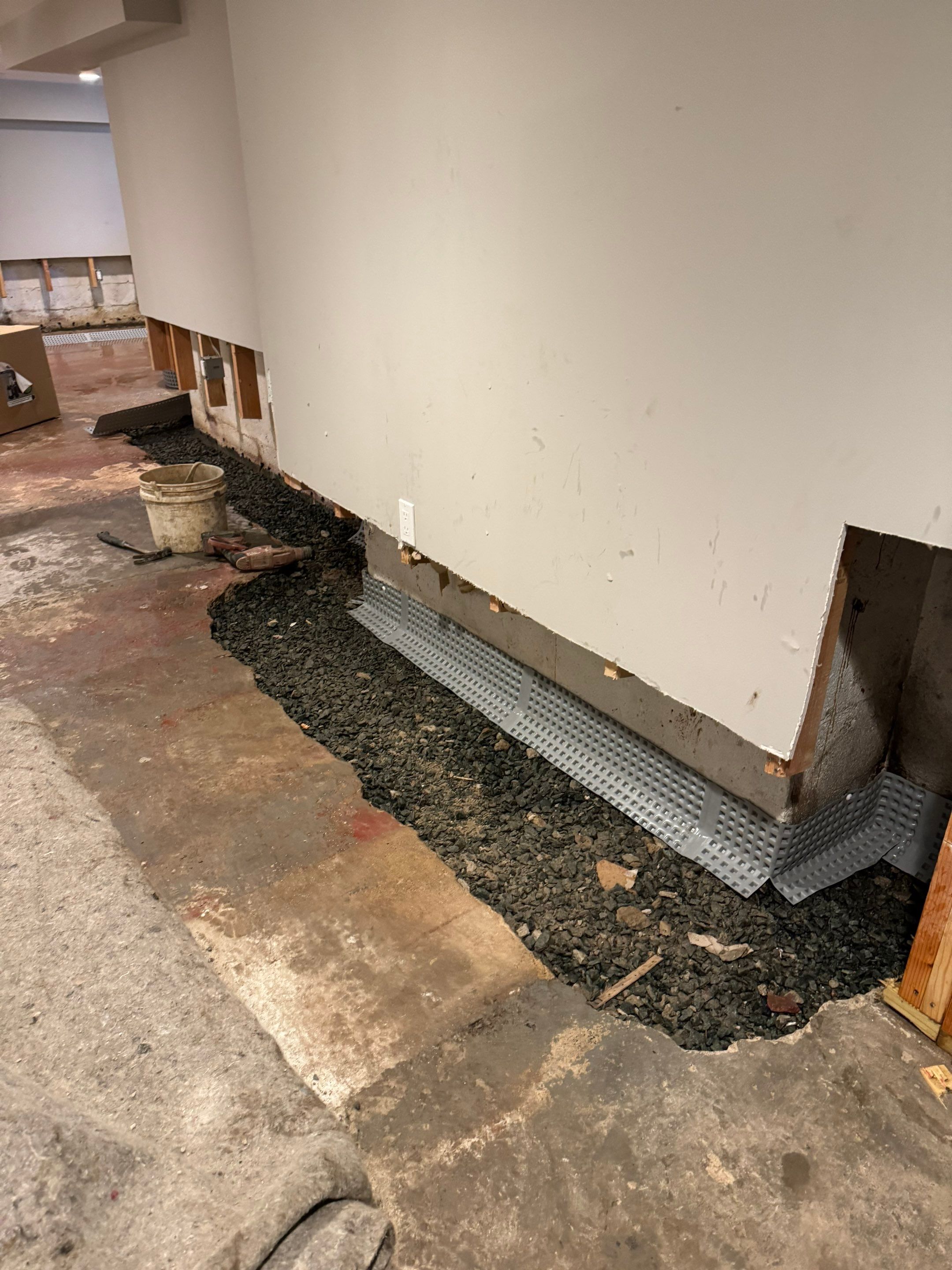 Interior French Drain Livingston NJ by Pure Service Pro, LLC 
