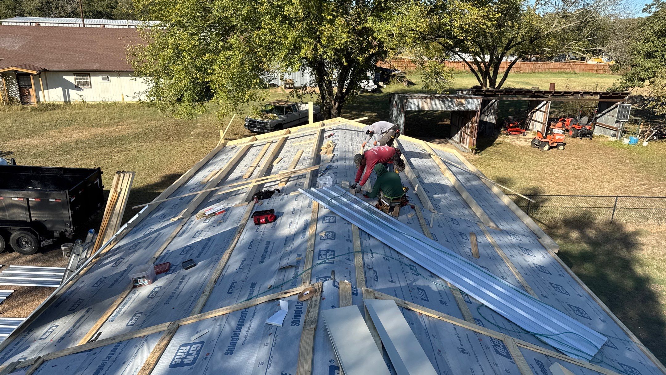 New Metal Roof by Harvey Roofing & Construction