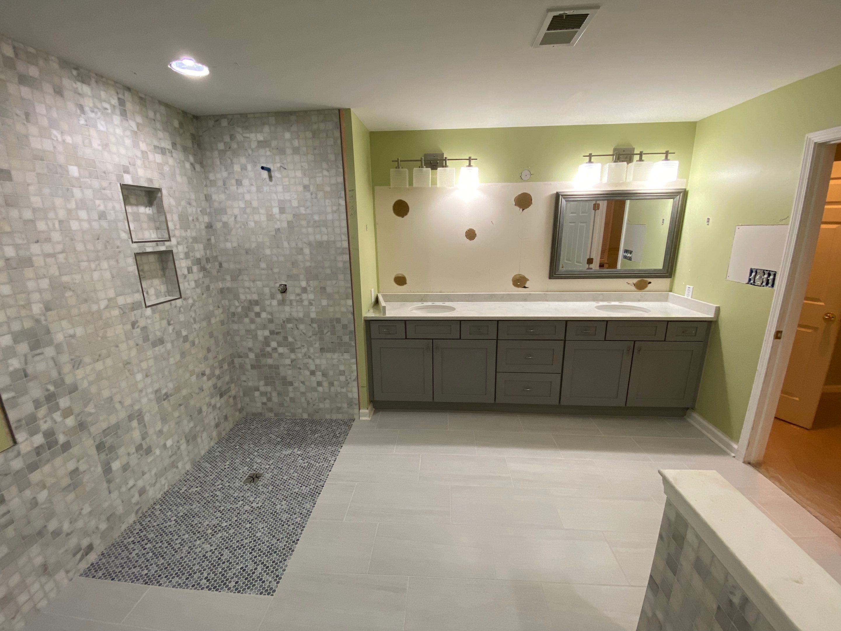 Master Bathroom Remodel with Freestanding Tub and Walk-In Shower in Kennesaw by Swift Home Renovations