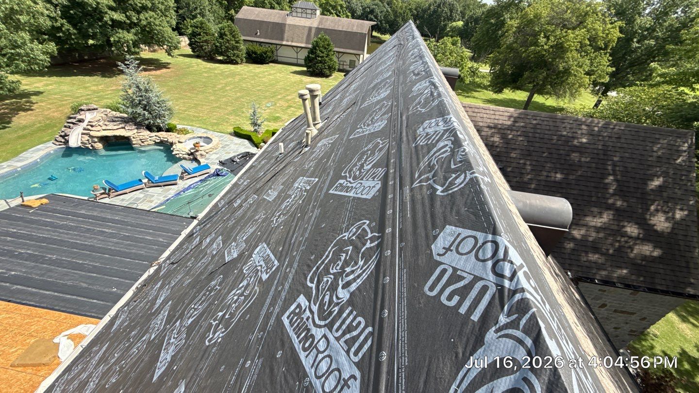 Project in Tulsa by Decor Roofing & Restoration