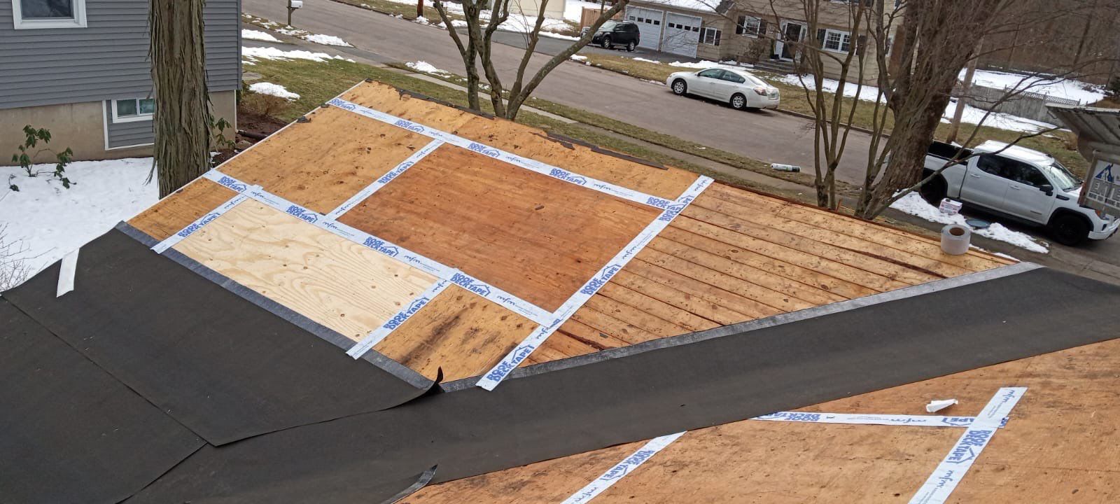 Residential Roofing Installation using Owens Corning Duration Estate Gray by A Plus Exterior