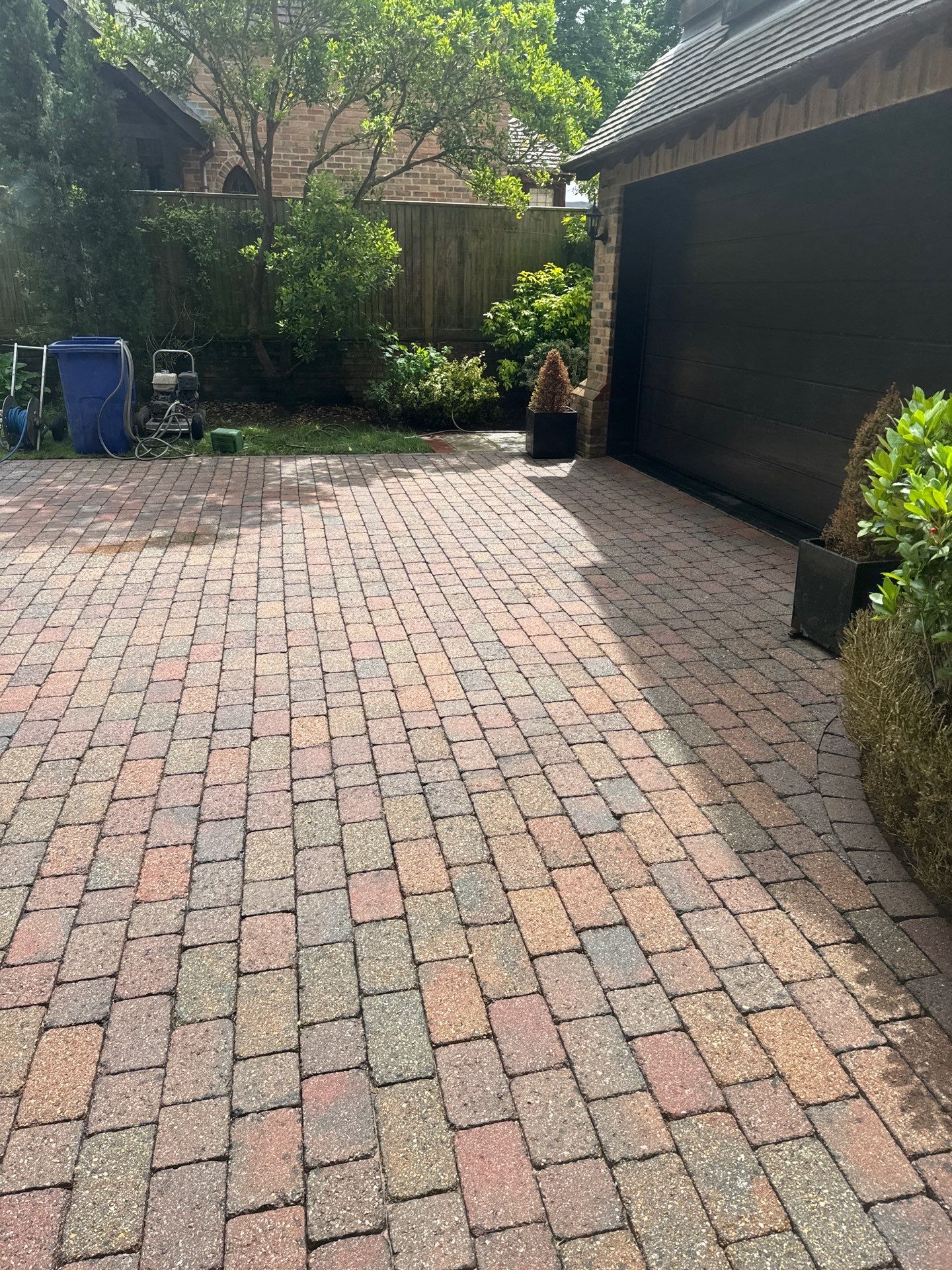 Driveway And Patio Clean using honda 21 ltr/min by Ges Exterior Cleaning ltd